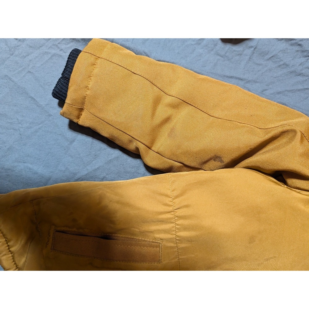 TIMBERLAND BOYS Logo Puffy‎ Jacket Mustard 4T - Picture 3 of 13